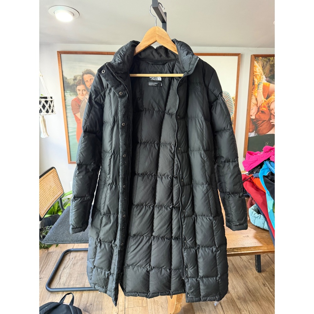 The North Face Metropolis Down Parka Jacket Black 550 Fill Puffer Coat Womens - Picture 10 of 11